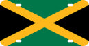 Thick Aluminum License Plate for Jamaica