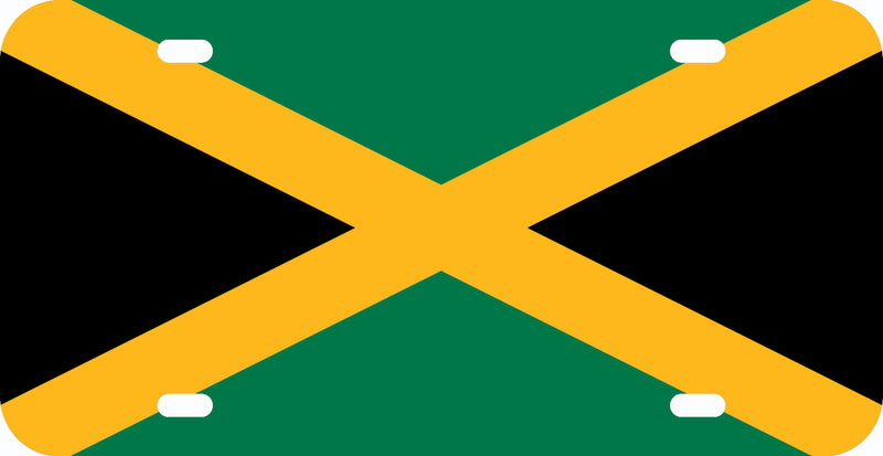 Thick Aluminum License Plate for Jamaica