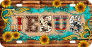 Thick Aluminum License Plate for Jesus