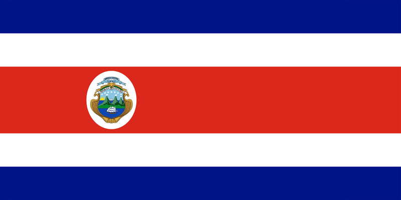 Thick Aluminum License Plate for Costa Rica