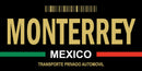 Thick Aluminum License Plate for Monterrey