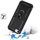 Apple iPhone 16E Magnetic Case Hybrid Metal Ring Holder Stand