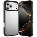 For iPhone 17 Pro Max Transparent Thick 2.0mm Hybrid Case Black Frame