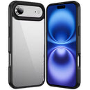 For iPhone 17 Air Transparent Thick 2.0mm Hybrid Case Black Frame