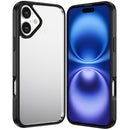 For iPhone 17 Transparent Thick 2.0mm Hybrid Case Black Frame