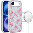 For iPhone 17 Air Magnetic Double Layer Design Case - Bow Knot
