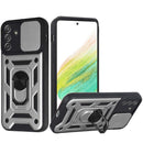 Samsung A54 Armor Magnetic Case Hybrid Metal Ring Holder Stand Silver
