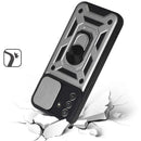 Samsung A54 Armor Magnetic Case Hybrid Metal Ring Holder Stand Silver