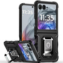 For Motorola Razr 2025 2024 Magnetic Ring Stand Hybrid - Black