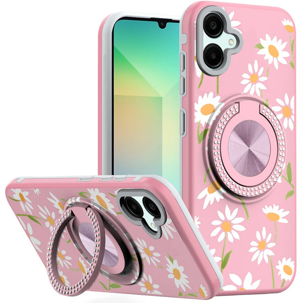 Hybrid Design Case with Diamond Ring for Samsung A06