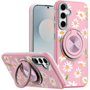 Hybrid Design Case with Diamond Ring for Samsung S25 FE