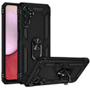 For Samsung A25 5G Armor Magnetic Case Hybrid Metal Ring Holder Stand Black