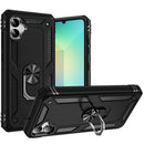 For Samsung A06 Armor Magnetic Case Hybrid Metal Ring Holder Stand