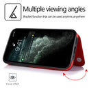 For Apple iPhone 13 Pro Max (6.7") Wallet Card Case Magnetic Light Weight Stand-Red