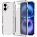 For iPhone 17 Transparent Thick 3mm Hybrid Case-Clear