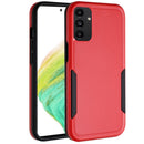 For Samsung A54 Tough Strong Dual Layer Flat Hybrid Case Cover - Red