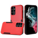 For Samsung S24 Tuff Anti-Slip Hybrid Case Cover - Red