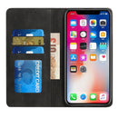 For Samsung A14 5G Wallet Premium PU Vegan Leather ID Card Money Holder with Magnetic Closure - Black