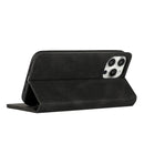 For Samsung A14 5G Wallet Premium PU Vegan Leather ID Card Money Holder with Magnetic Closure - Black