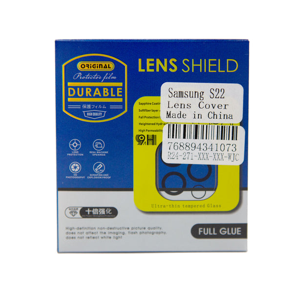 For Samsung S22 Camera Lens Protector, Tempered Glass 9H Hardness with Easy Instalation