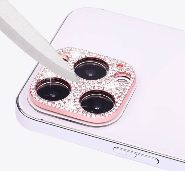 Bling Luxury Glitter Diamond Back Camera lens protector For iphone 15 Pro/ 15 Pro Max