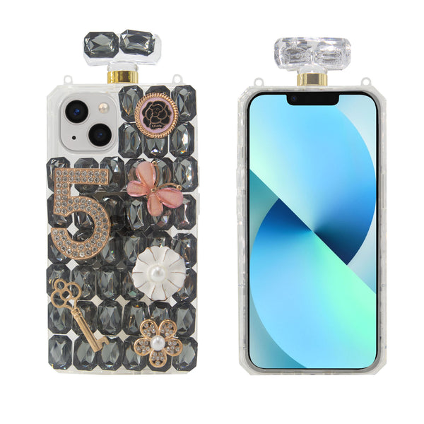 Luxury Diamond Bling Sparkly Glitter Perfume Bottle Case For Apple iPhone 13