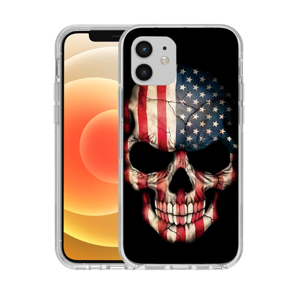 Printed Hard Acrylic Shockproof Antiscratch Case Cover for Apple iphone 12/12 Pro