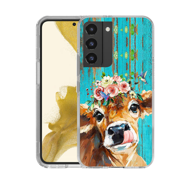 Printed Hard Shockproof Case Cover for Samsung S22 Plus