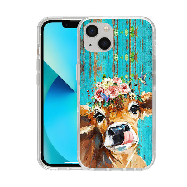 Printed Hard Acrylic Shockproof Antiscratch Case Cover for Apple iphone 13