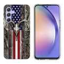 Printed Clear Hard Acrylic Thick Shockproof  Case Cover for Samsung A54