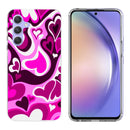 Printed Clear Hard Acrylic Thick Shockproof  Case Cover for Samsung A54