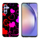 Printed Clear Hard Acrylic Thick Shockproof  Case Cover for Samsung A54