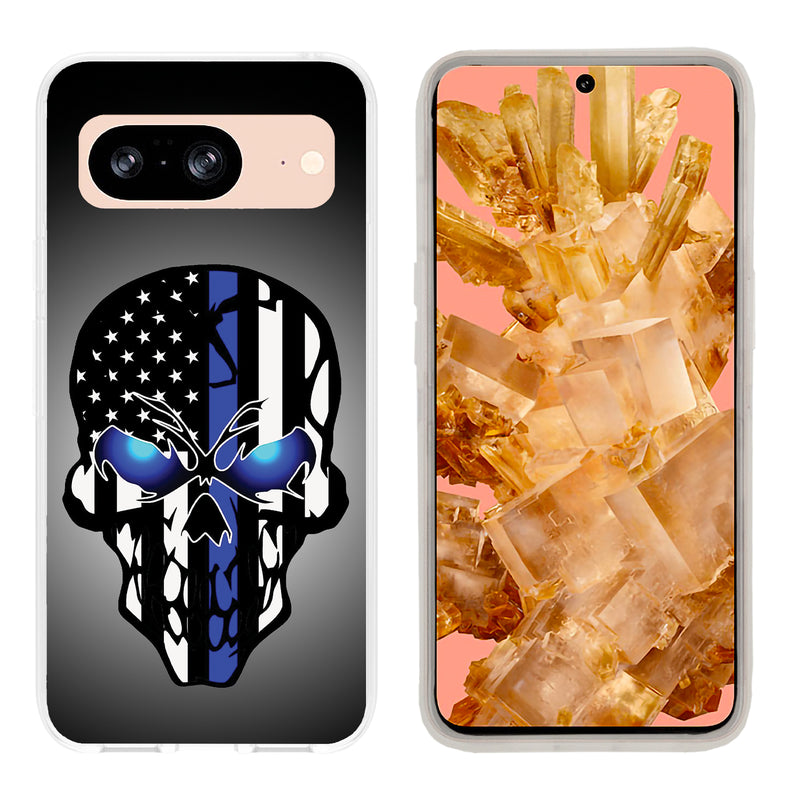 Printed Clear Hard Shockproof Case Cover for Google Pixel 8