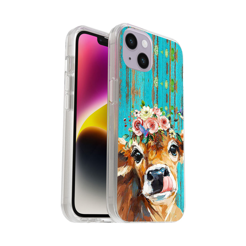 Printed Hard Acrylic Shockproof Antiscratch Case Cover for Apple iphone 15