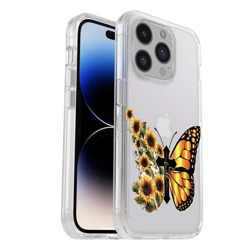 Printed Hard Acrylic Thick Shockproof Antiscratch Case Cover for iphone 14 Pro