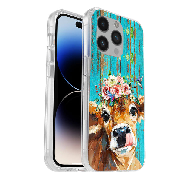 Printed Hard Acrylic Thick Shockproof Antiscratch Case Cover for iphone 14 Pro