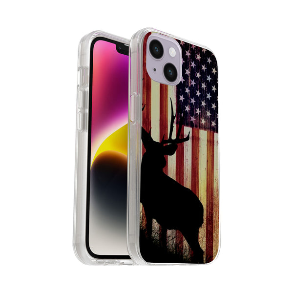 Printed Hard Acrylic Shockproof Antiscratch Case Cover for Apple iphone 14 Plus