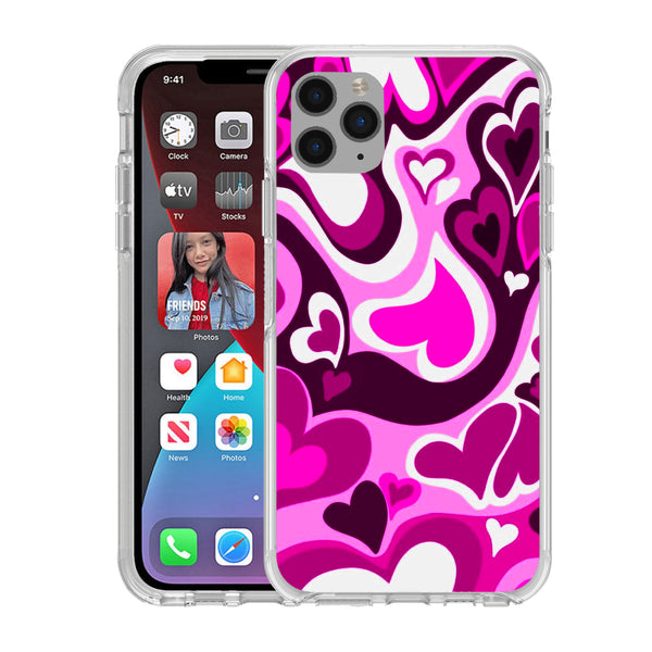 Printed Hard Acrylic Shockproof Antiscratch Case Cover for Apple iphone 11 Pro Max