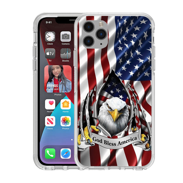 Printed Hard Acrylic Shockproof Antiscratch Case Cover for Apple iphone 11 Pro Max