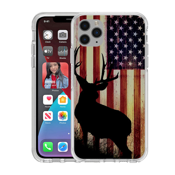 Printed Hard Acrylic Shockproof Antiscratch Case Cover for Apple iphone 11 Pro Max