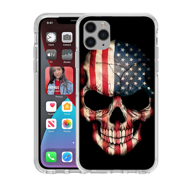 Printed Hard Acrylic Shockproof Antiscratch Case Cover for Apple iphone 11 Pro Max