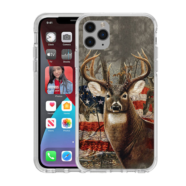 Printed Hard Acrylic Shockproof Antiscratch Case Cover for Apple iphone 11 Pro Max