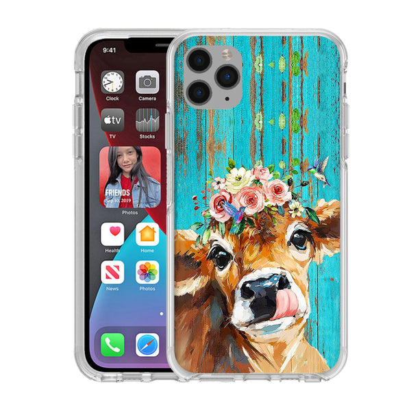 Printed Hard Acrylic Shockproof Antiscratch Case Cover for Apple iphone 11 Pro Max