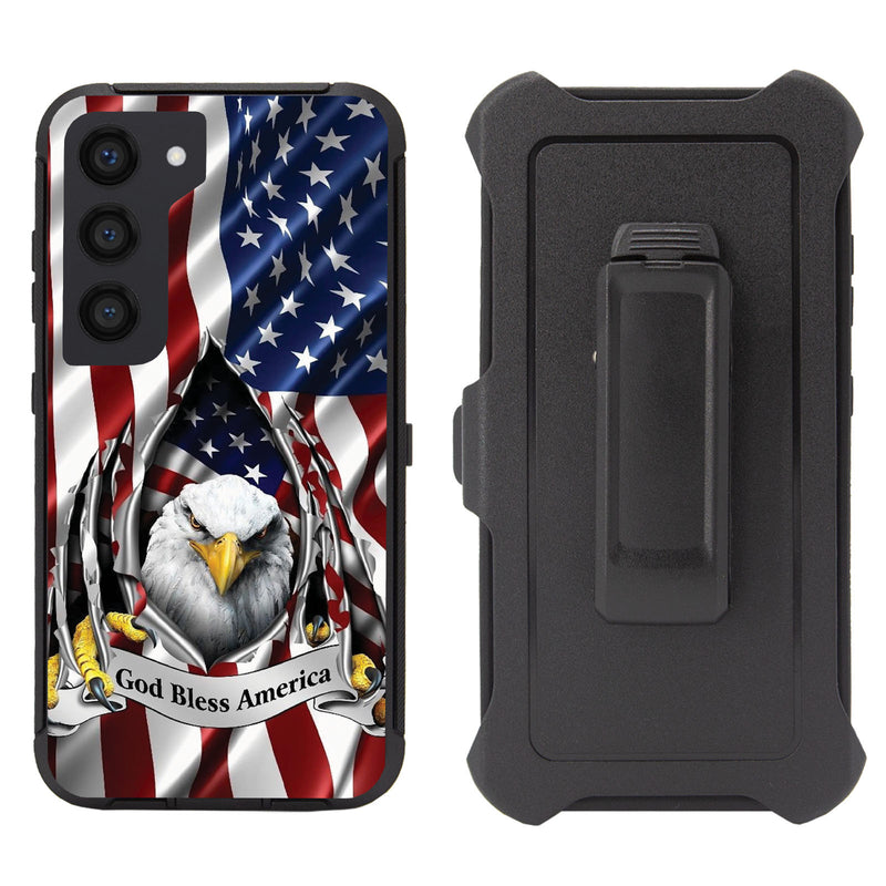 Shockproof Case for Samsung Galaxy S23 Plus Rugged Clip