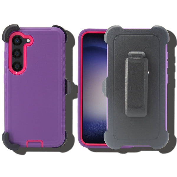 Shockproof Case for Samsung Galaxy S24 Plus Cover Clip Rugged Heavy Duty