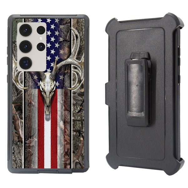 Shockproof Case for Samsung Galaxy S24 Ultra Cover Clip Rugged Heavy Duty