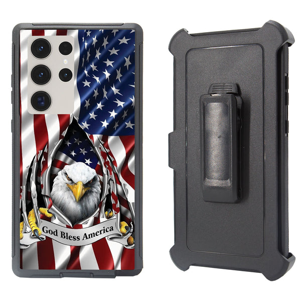 Shockproof Case for Samsung Galaxy S24 Ultra Cover Clip Rugged Heavy Duty