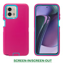 Shockproof Case for Motorola Moto G Stylus 5G (2023) Snap on Cover Clip Rugged Heavy