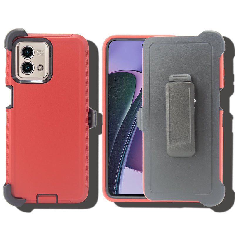 Shockproof Case for Motorola Moto G Stylus 5G (2023) Snap on Cover Clip Rugged Heavy