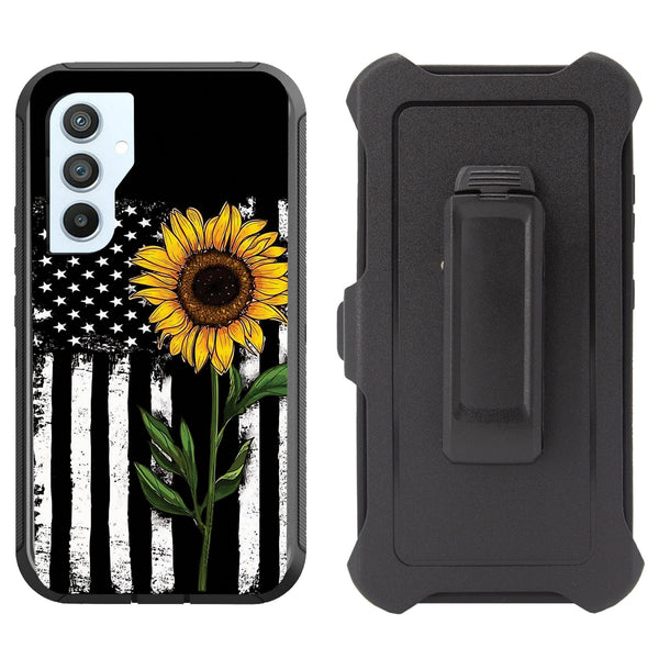 Printed Rugged Shockproof Case for Samsung Galaxy S23 FE Clip Heavy Duty